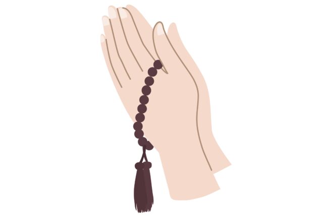 数珠持ち方