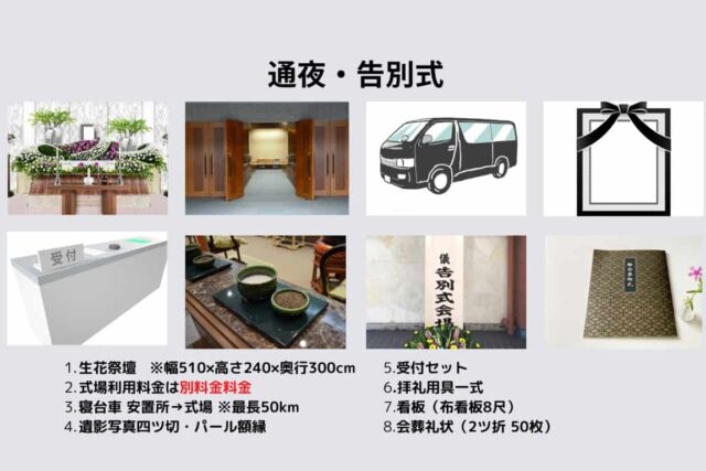 通夜・告別セレモアパック料金 1,880,000円