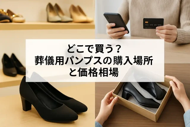 どこで買う？葬儀用パンプスの購入場所と価格相場