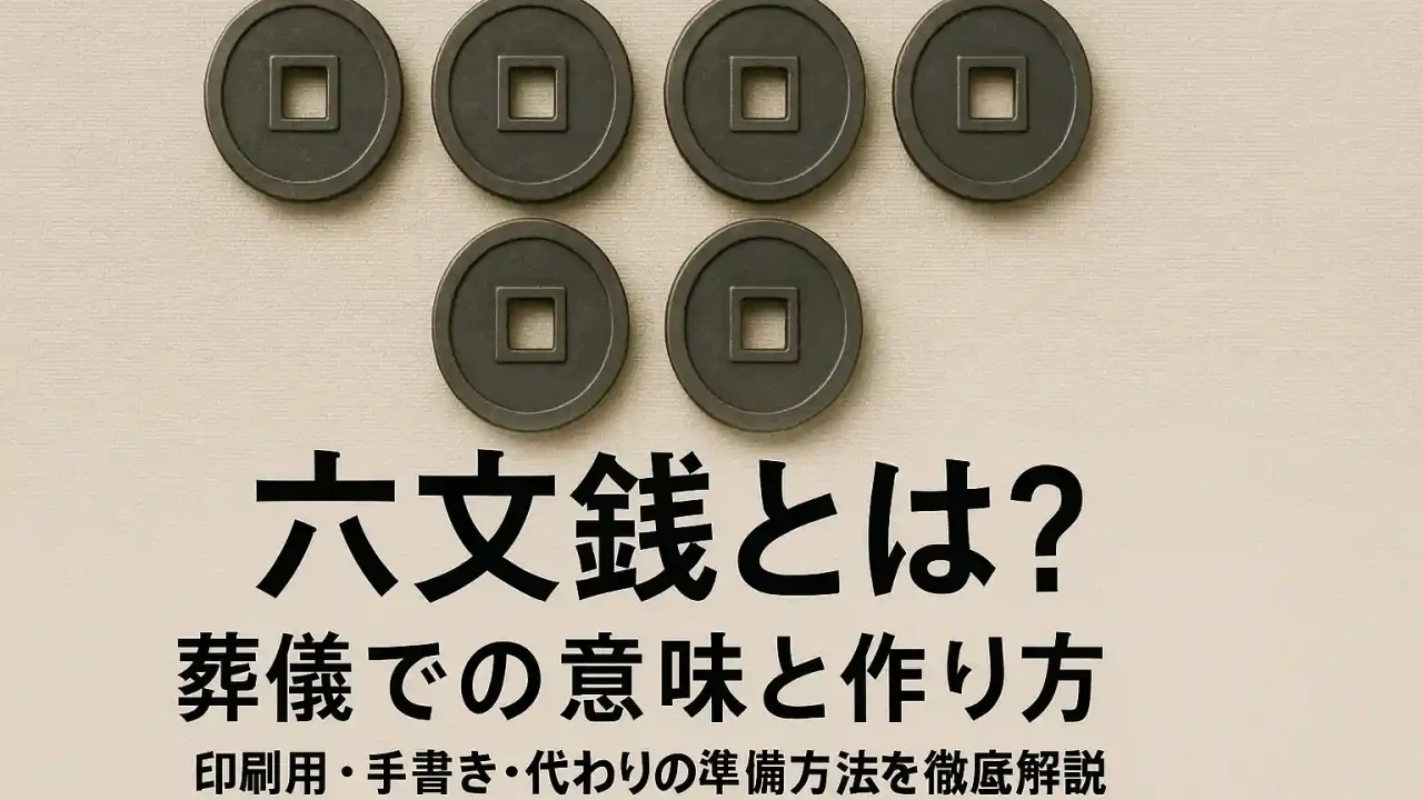 六文銭とは？葬儀での意味と作り方｜印刷用・手書き・代わりの準備方法を徹底解説