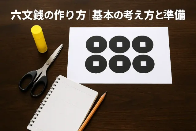 六文銭の作り方｜基本の考え方と準備