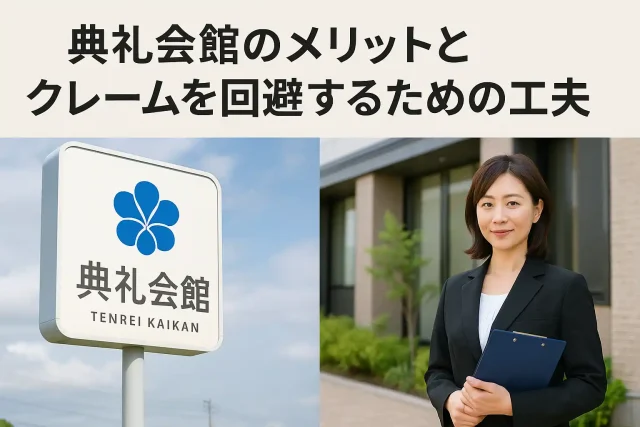 典礼会館のメリットとクレームを回避するための工夫