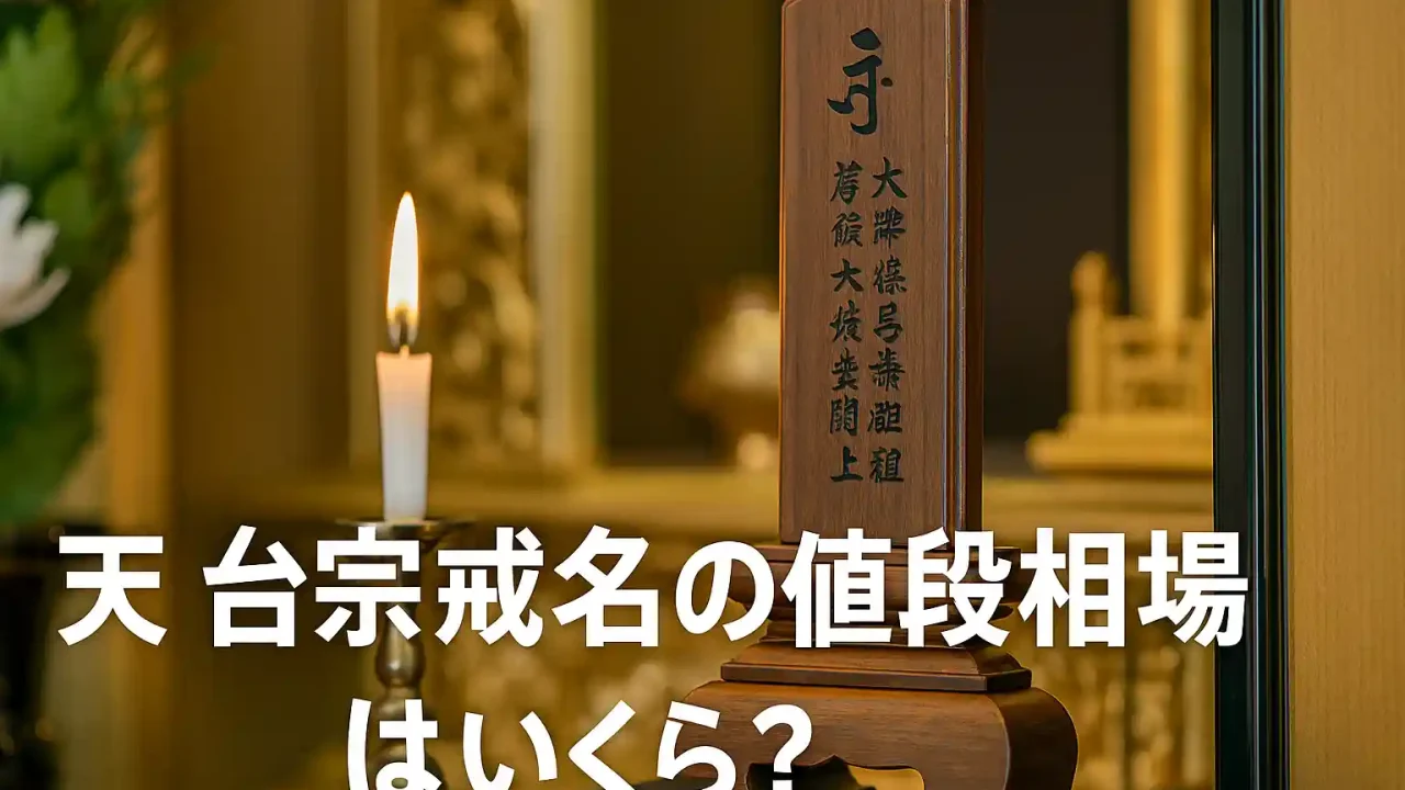 天台宗の戒名の値段相場はいくら？ランク・文字数別の違いとお布施の考え方