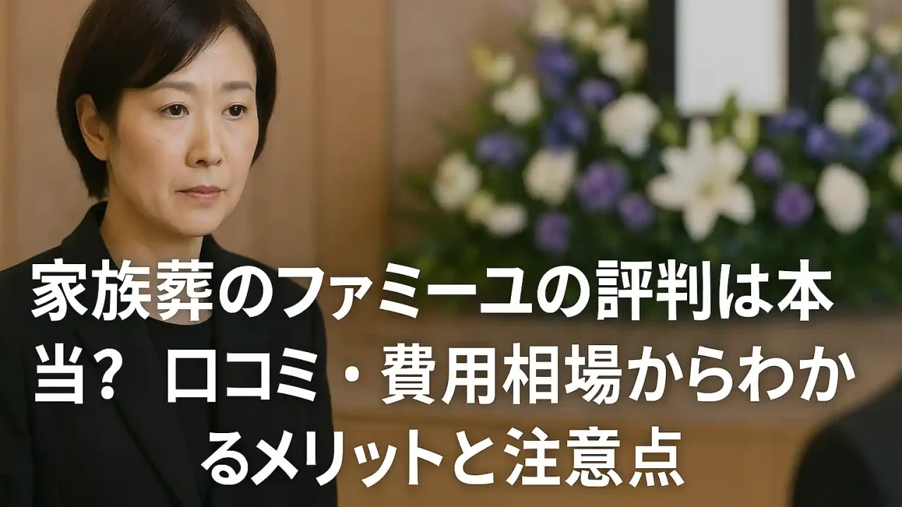 家族葬のファミーユの評判は本当？口コミ・費用相場からわかるメリットと注意点