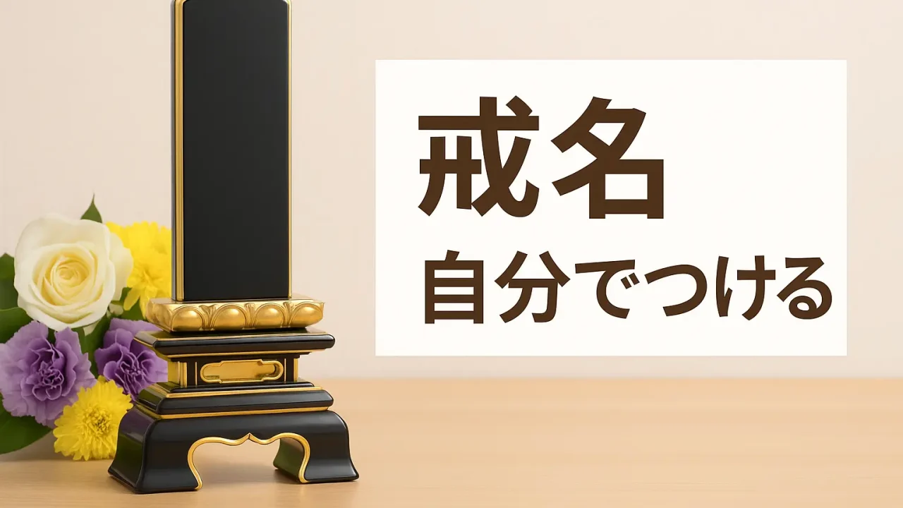戒名は自分でつけられる？宗派別の考え方と注意点を徹底解説