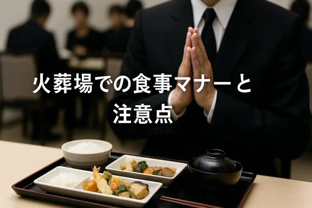 火葬場での食事マナーと注意点