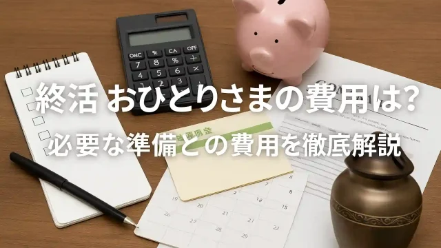 終活 おひとりさまの費用とは？必要な準備とその費用を解説