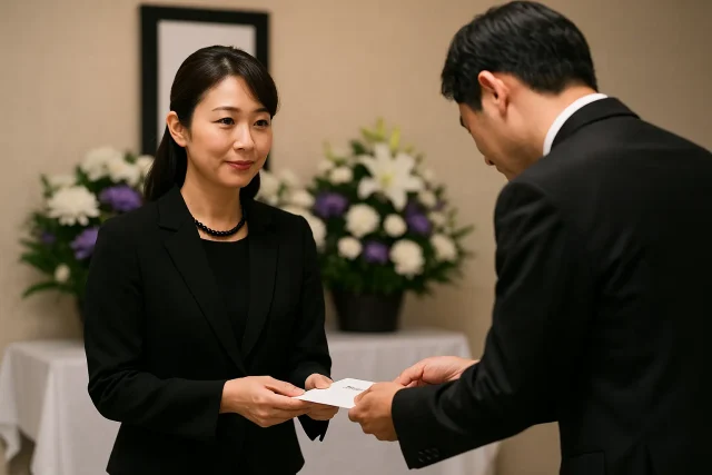 葬儀受付での挨拶と受け答えの言葉例