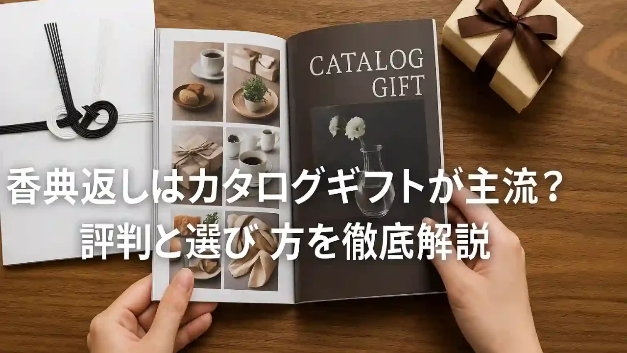 香典返しはカタログギフトが主流？評判と選び方を徹底解説