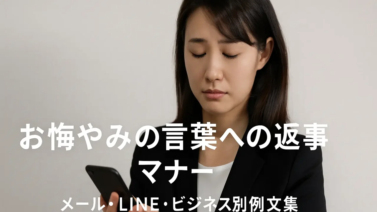 お悔やみの言葉への返事マナー｜メール・LINE・ビジネス別例文集