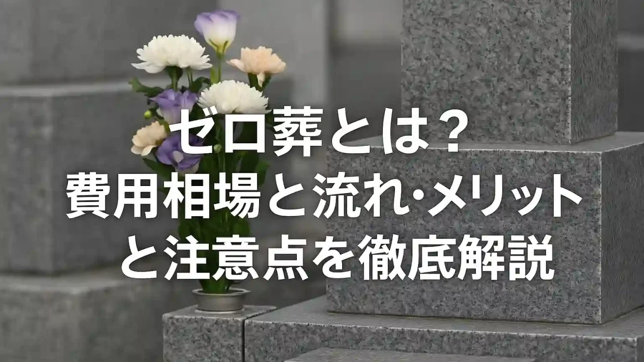ゼロ葬とは？費用相場と流れ・メリットと注意点を徹底解説　
