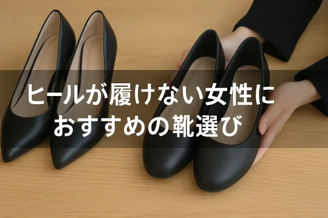 ヒールが履けない女性におすすめの靴選び