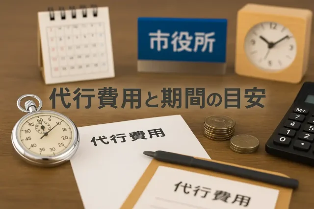 代行費用と期間の目安