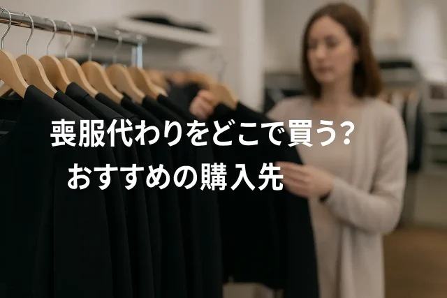 喪服代わりをどこで買う？おすすめの購入先