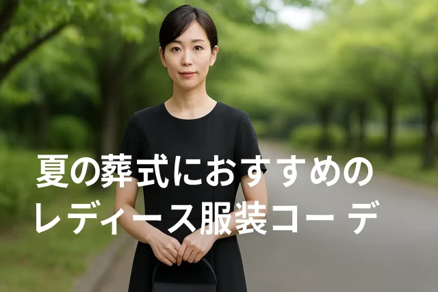 夏の葬式におすすめのレディース服装コーデ