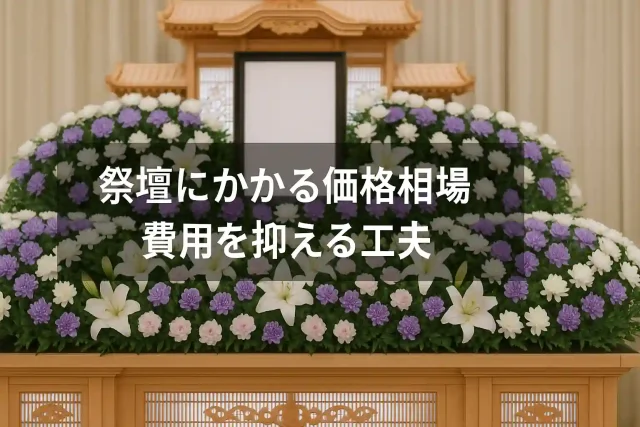 祭壇にかかる価格相場と費用を抑える工夫
