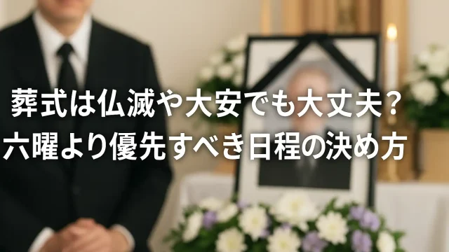 葬式は仏滅や大安でも大丈夫？六曜より優先すべき日程の決め方