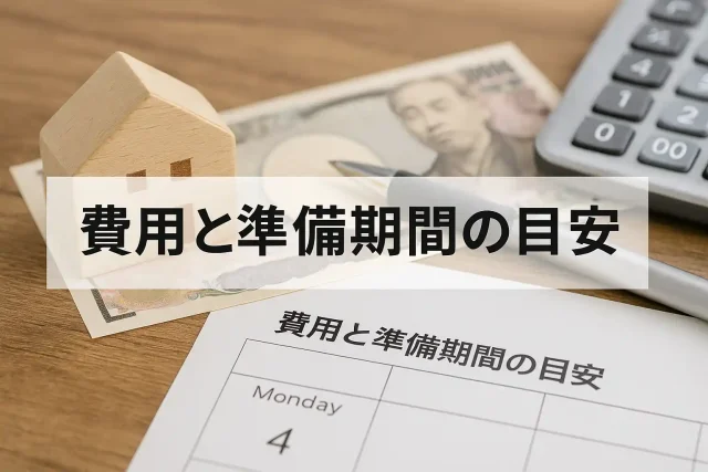 費用と準備期間の目安