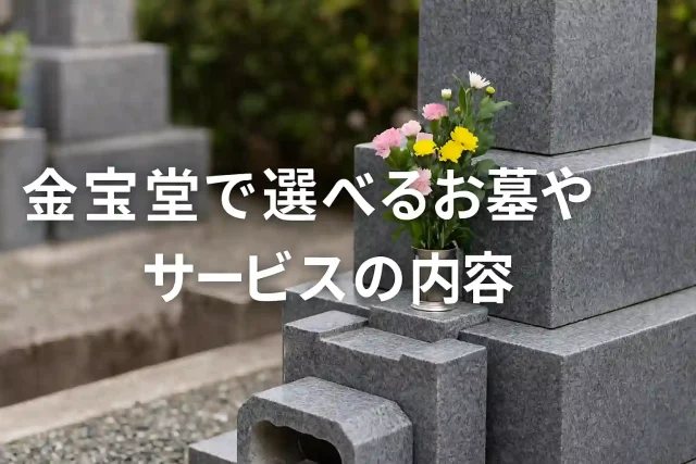 金宝堂で選べるお墓やサービスの内容