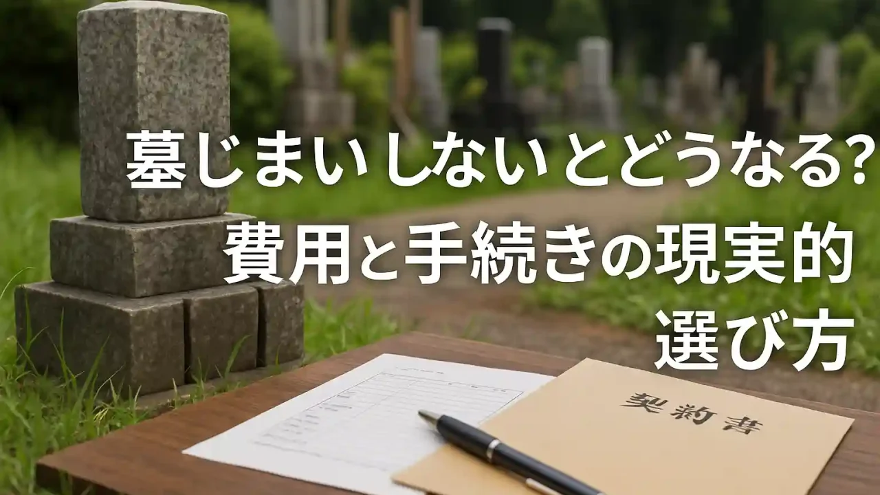 墓じまい しないとどうなる？費用と手続きの現実的な選び方