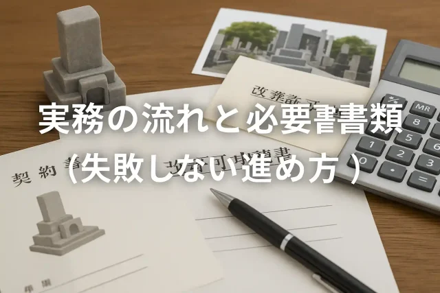 実務の流れと必要書類（失敗しない進め方）