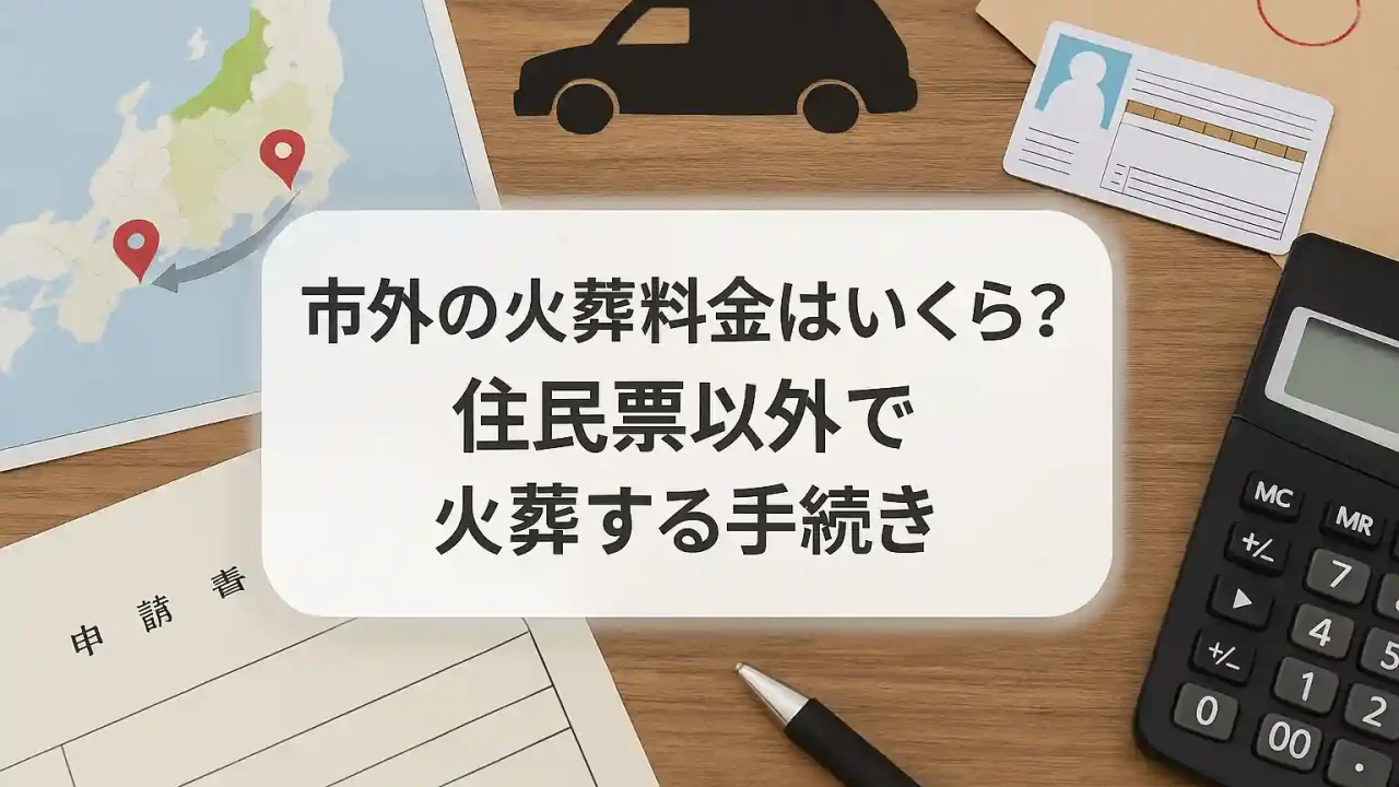 市外の火葬料金はいくら？住民票以外で火葬する手続き