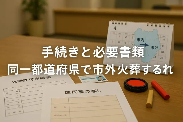 手続きと必要書類 同一都道府県で市外火葬する流れ